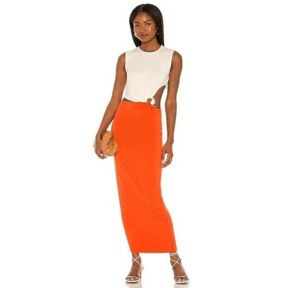ronny kobo orange dress Ronny Kobo Samra Dress in Orange